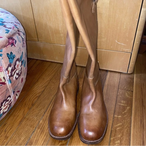 NEW Free People Everly Leather Equestrian Tall Riding Boots Anthropologie 37 6.5 - Picture 2 of 13